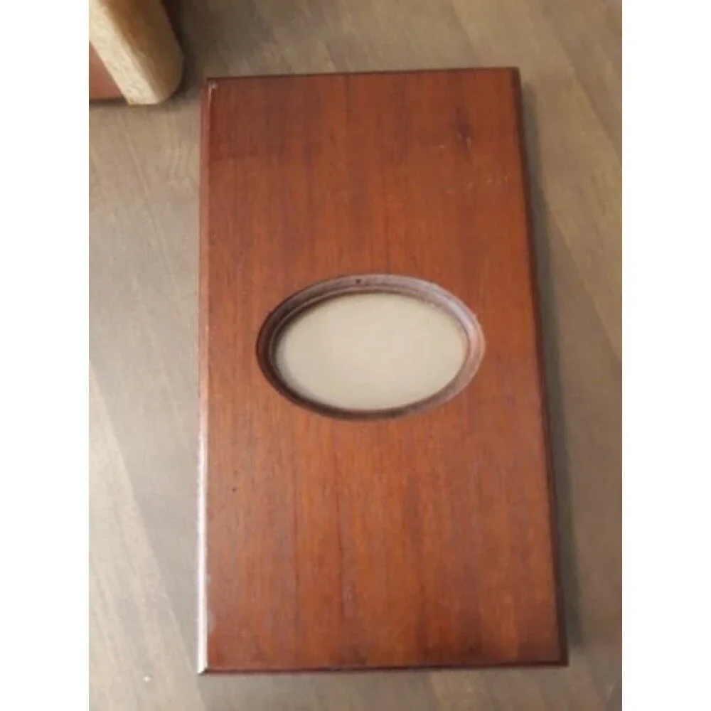 Wood Jewelry Trinket Box with Tray and Photo Insert Keepsake